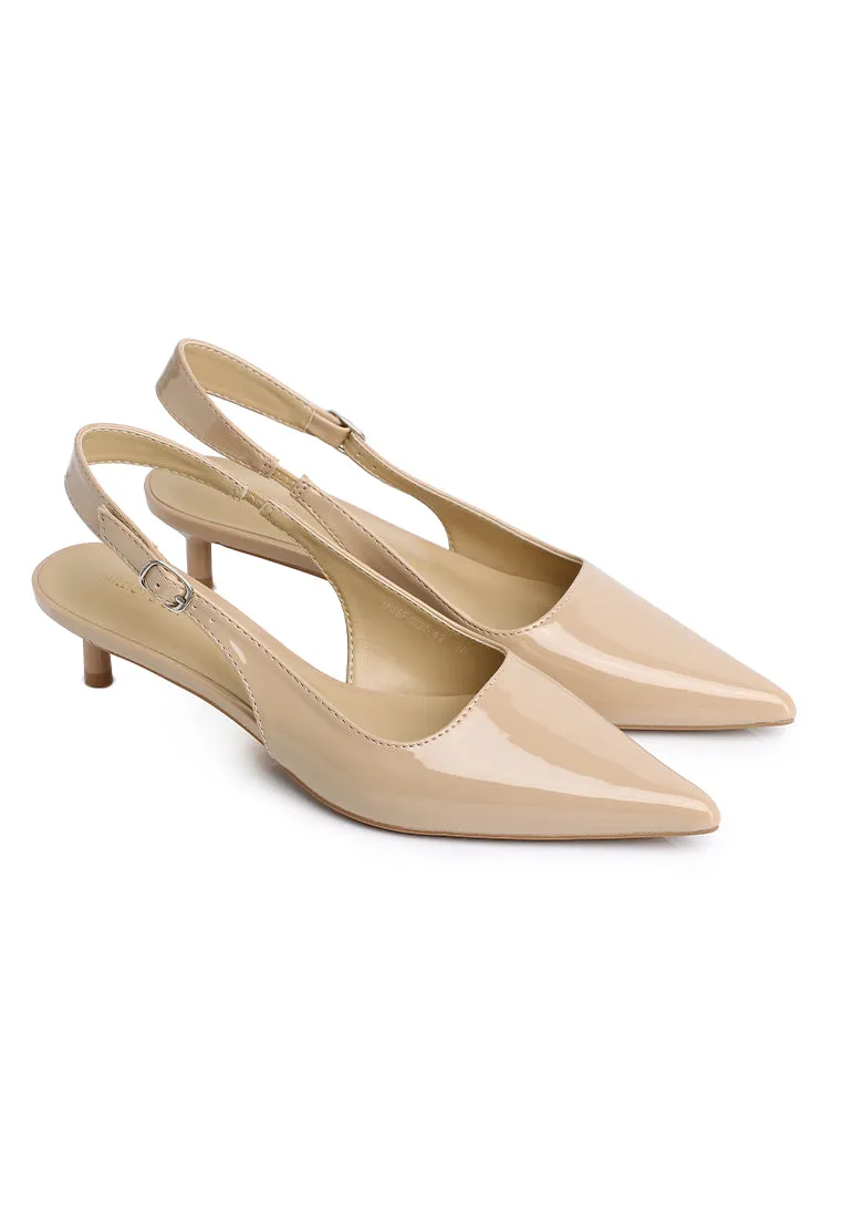 Ruby Patent Pumps Heels (Tan)