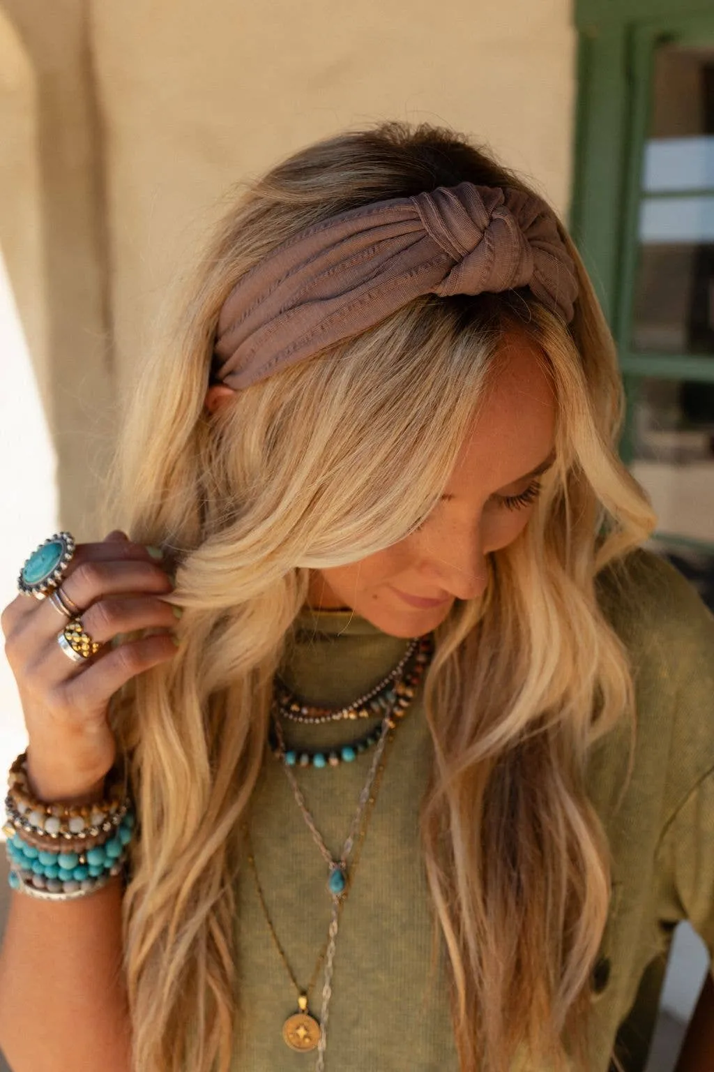 Sail Away Knot Headband - Mocha