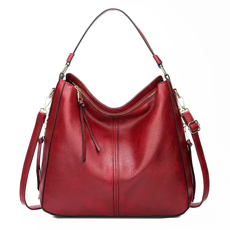 Sandra™ | Leather Hobo Bag
