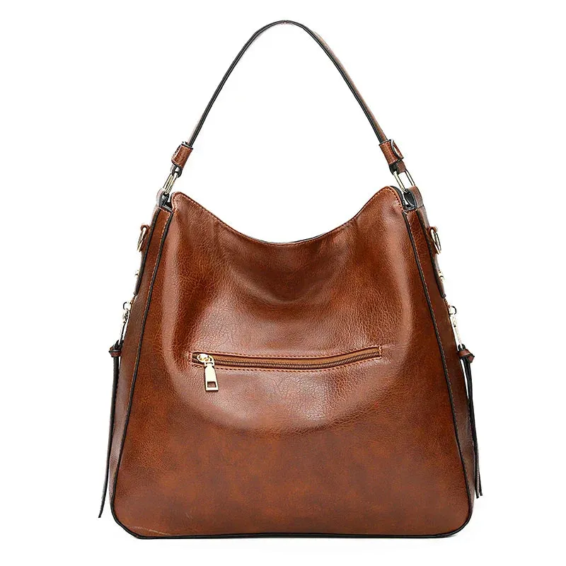Sandra™ | Leather Hobo Bag