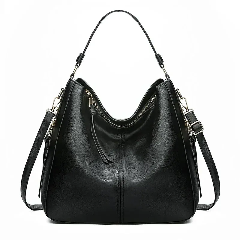 Sandra™ | Leather Hobo Bag