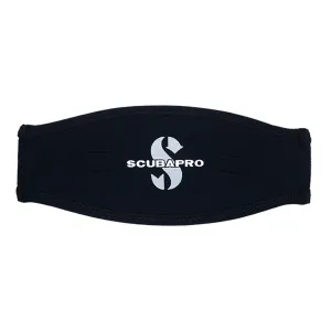 SCUBAPRO Neoprene Dive Mask Strap, 2.5mm, Black/Black