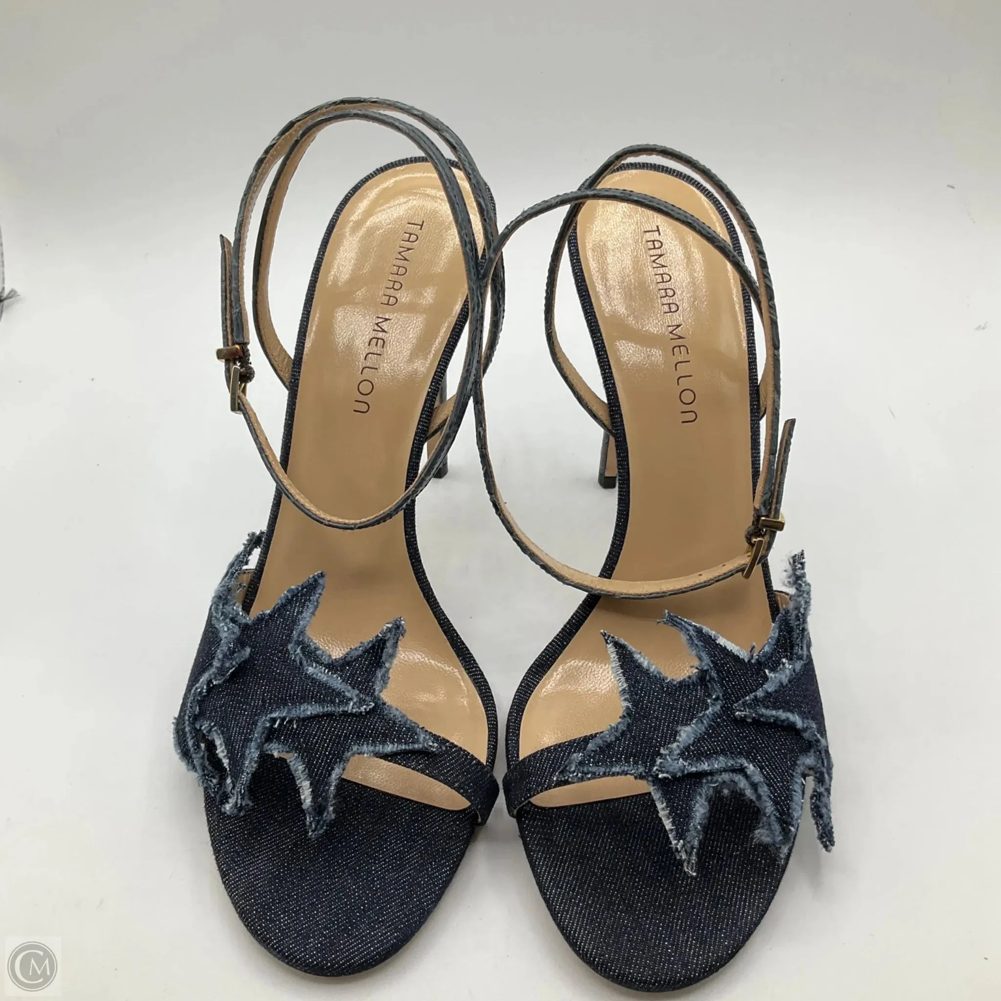Shoes Heels Stiletto By Cma In Blue Denim, Size: 9.5