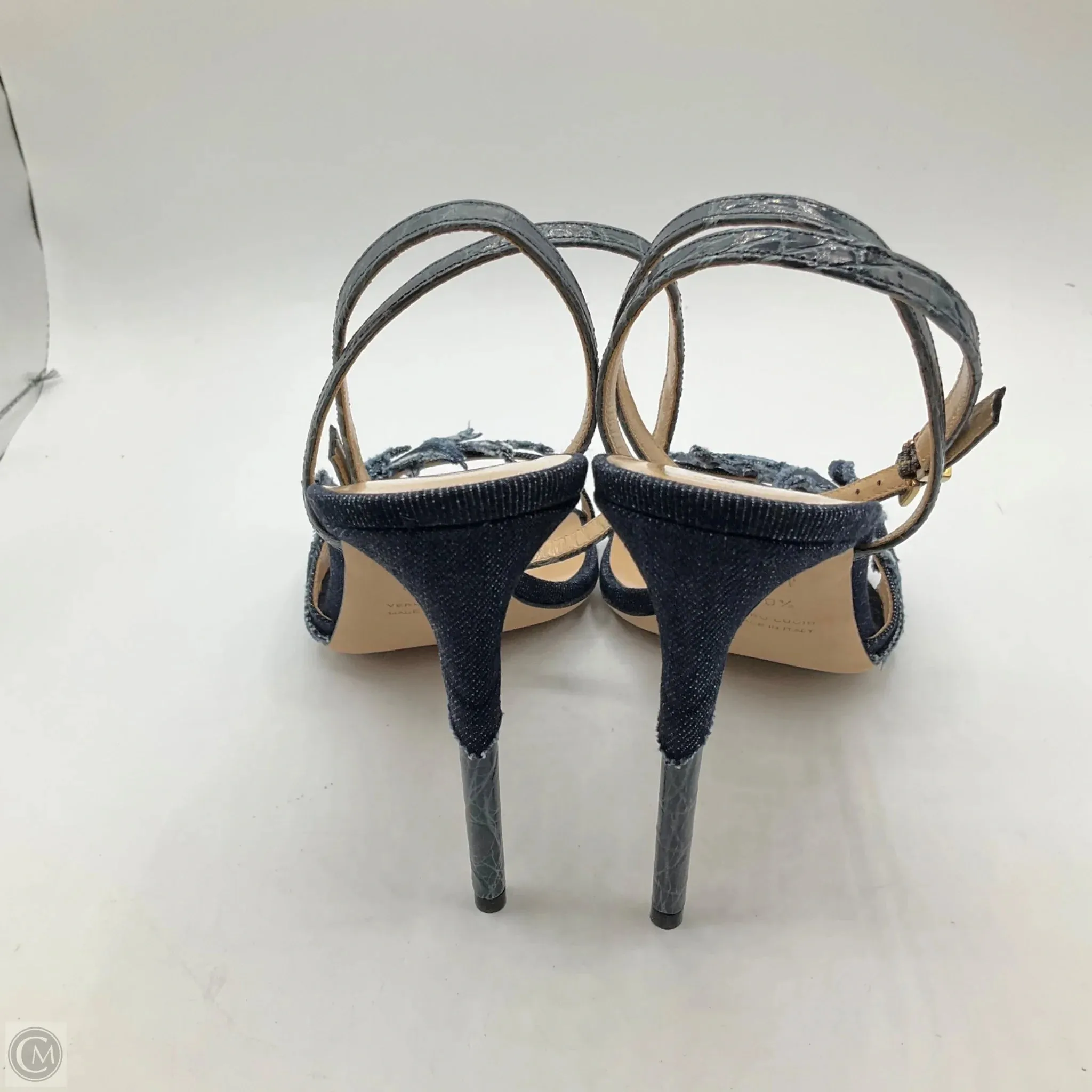 Shoes Heels Stiletto By Cma In Blue Denim, Size: 9.5