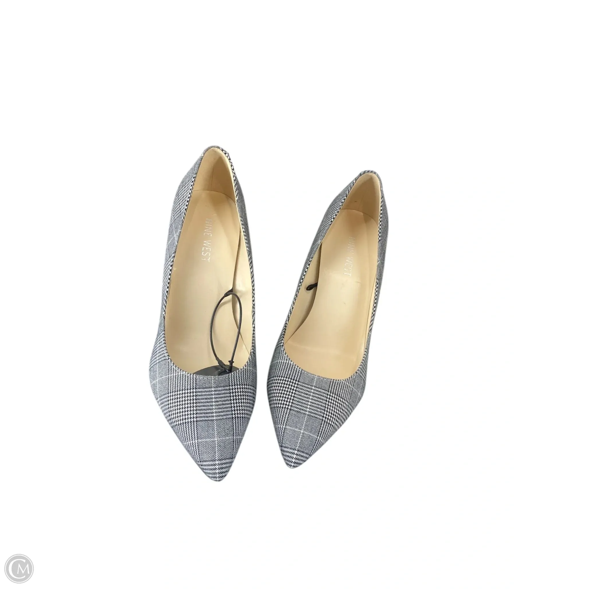 Shoes Heels Stiletto By Nine West In Plaid Pattern, Size: 9