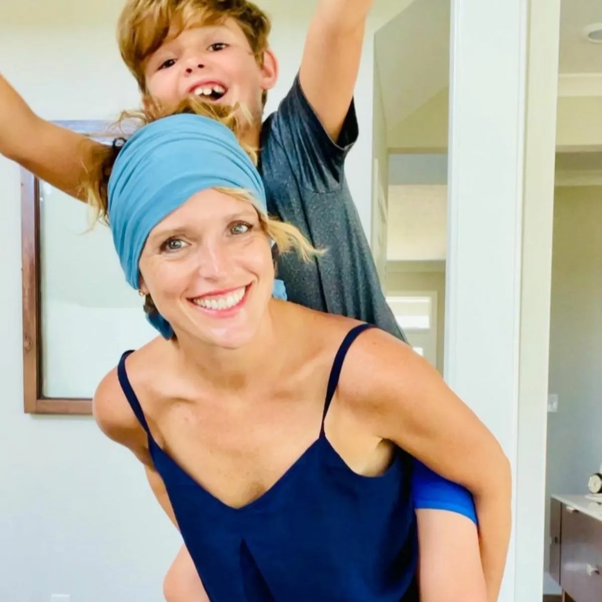 SKY BLUE Head Scarf