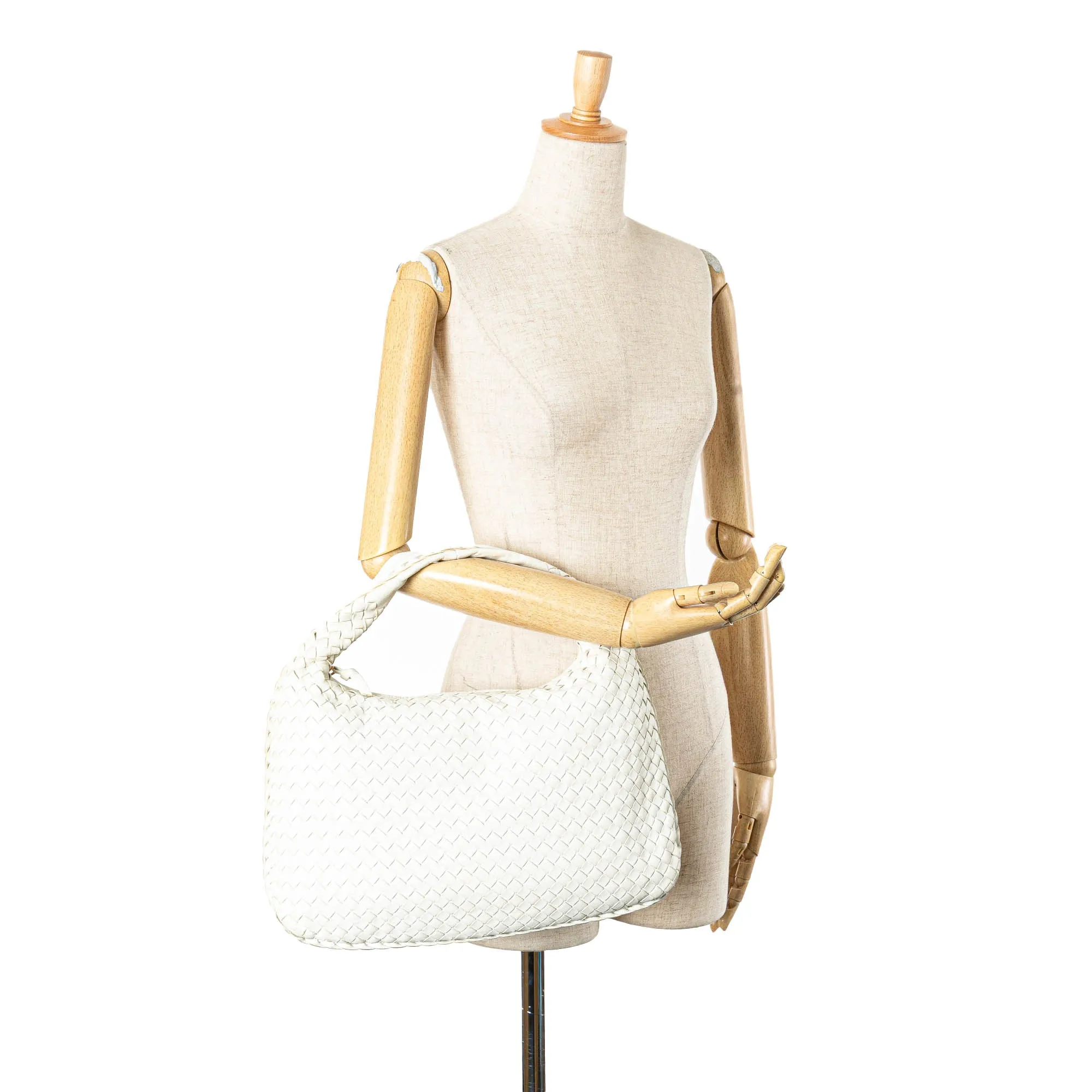 Small Nappa Intrecciato Veneta Hobo