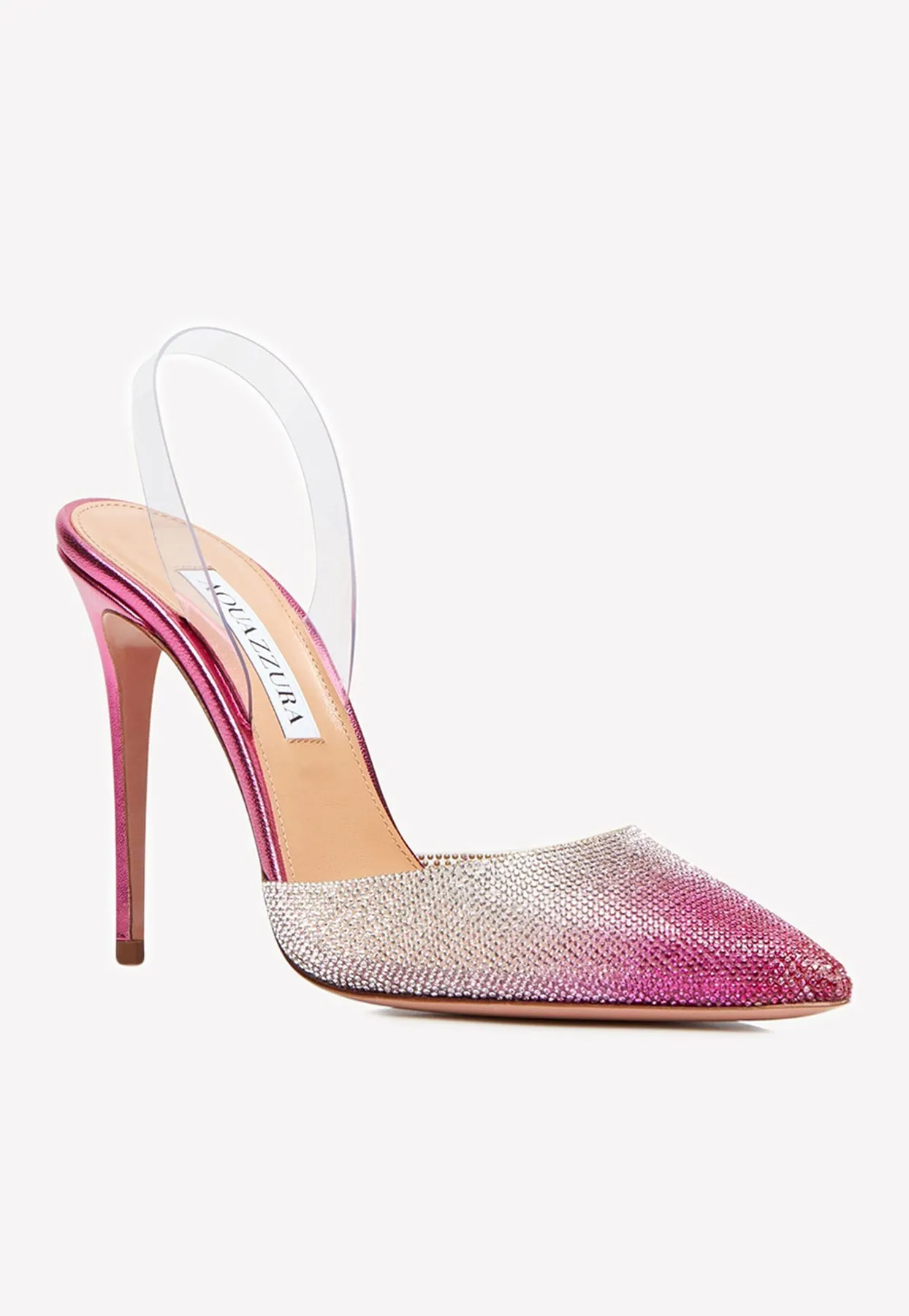 So Nude 105 Crystal Plexi Ombre Pumps