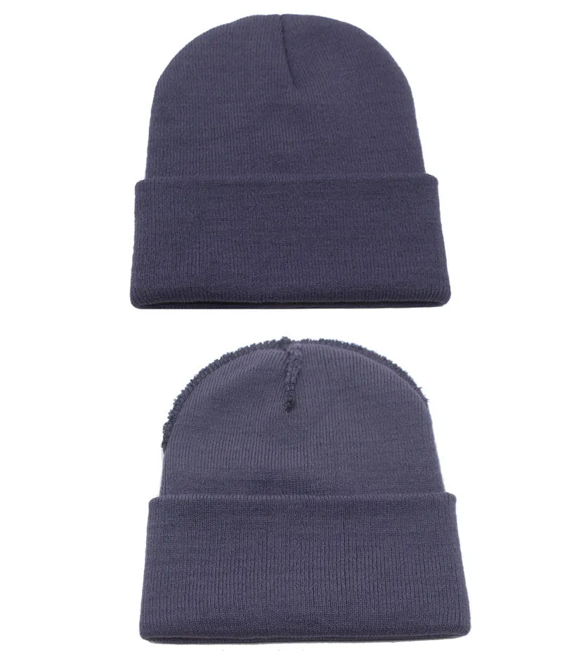 Solid Knitted Hat Winter Hats For Men