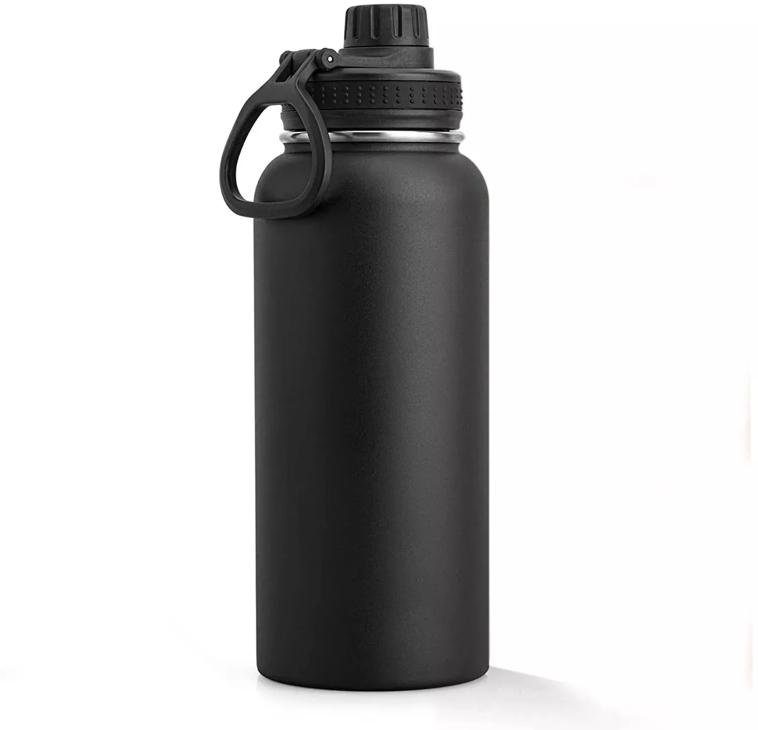 Stainless Steel Insulated Water Bottle - 1000ml 32 oz Double Wall Vacuum Wide Mouth Sport Bottle with Leakproof Spout Lid