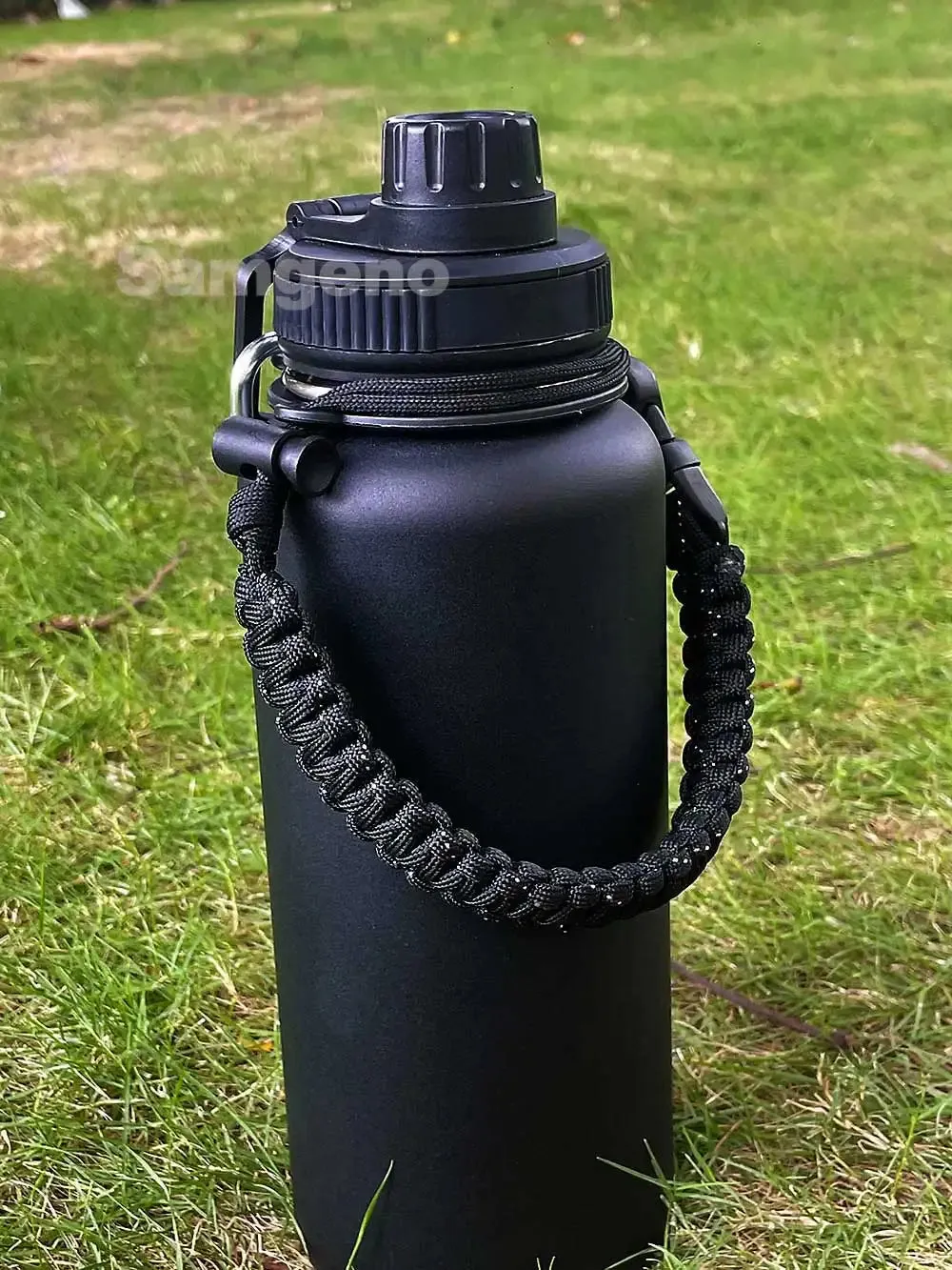 Stainless Steel Insulated Water Bottle - 1000ml 32 oz Double Wall Vacuum Wide Mouth Sport Bottle with Leakproof Spout Lid