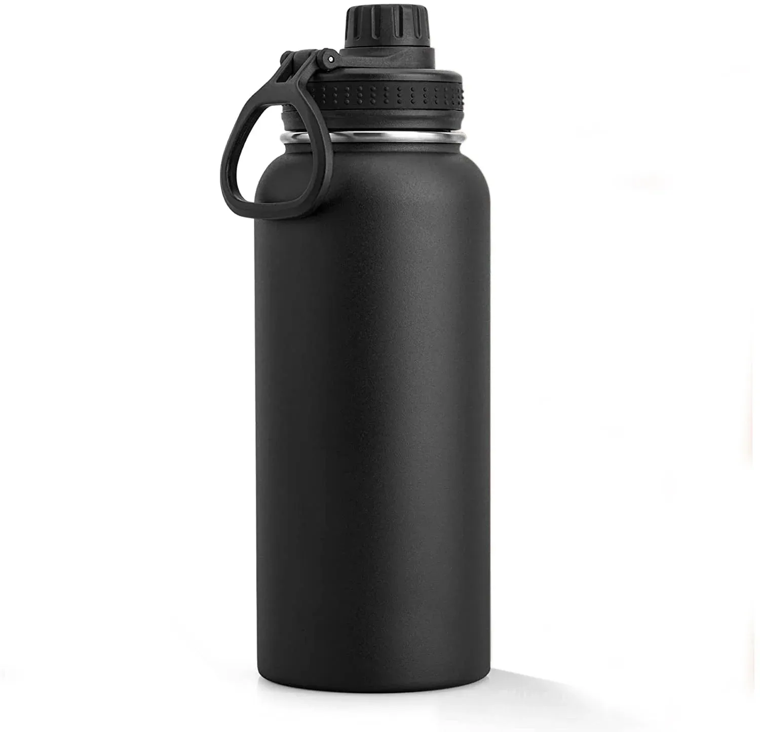 Stainless Steel Insulated Water Bottle - 1000ml 32 oz Double Wall Vacuum Wide Mouth Sport Bottle with Leakproof Spout Lid
