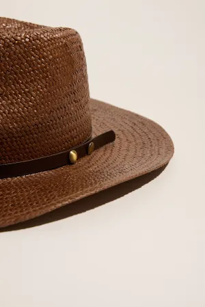 Stella Leather Trim Fedora