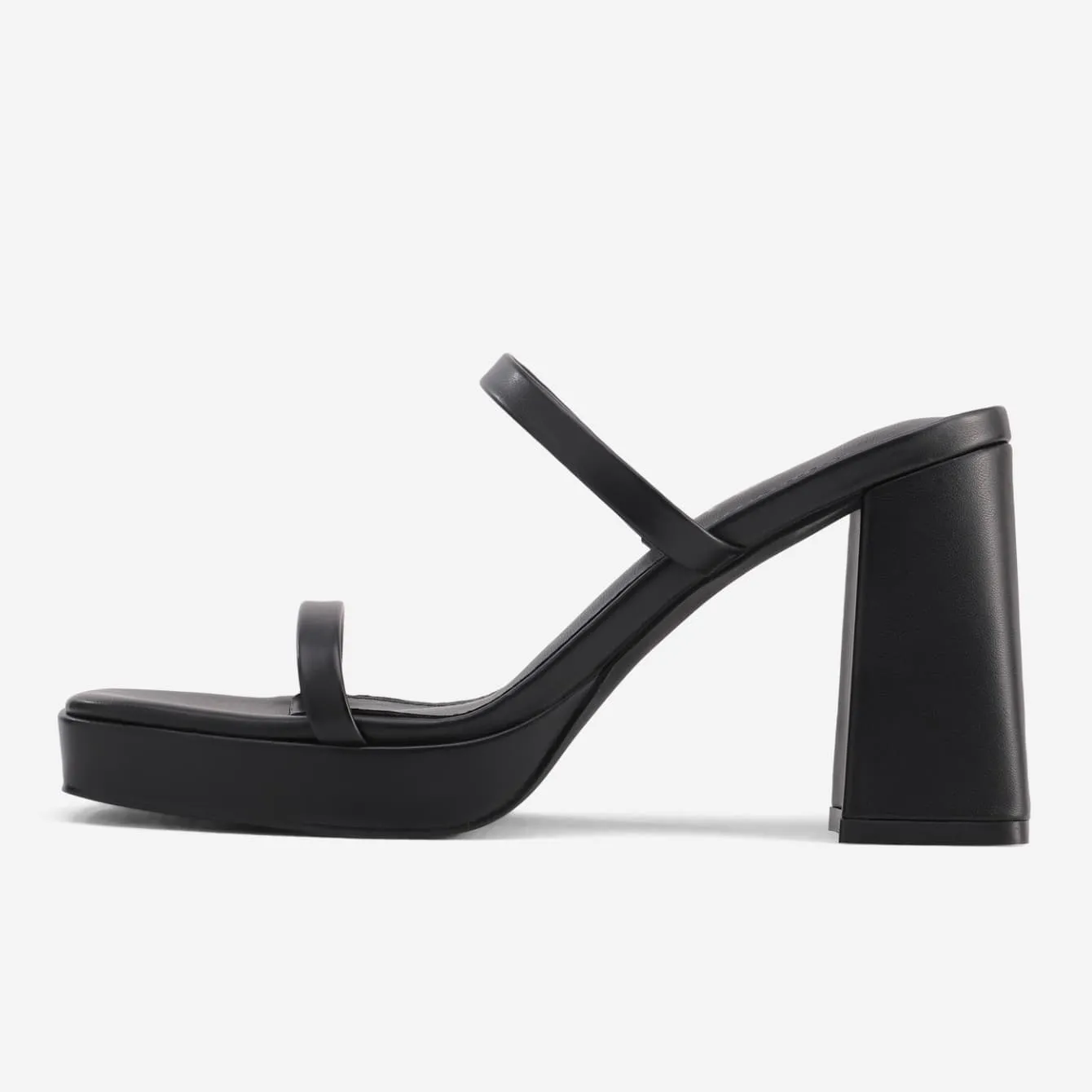 Strappy Pearl Heels Chunky Heels