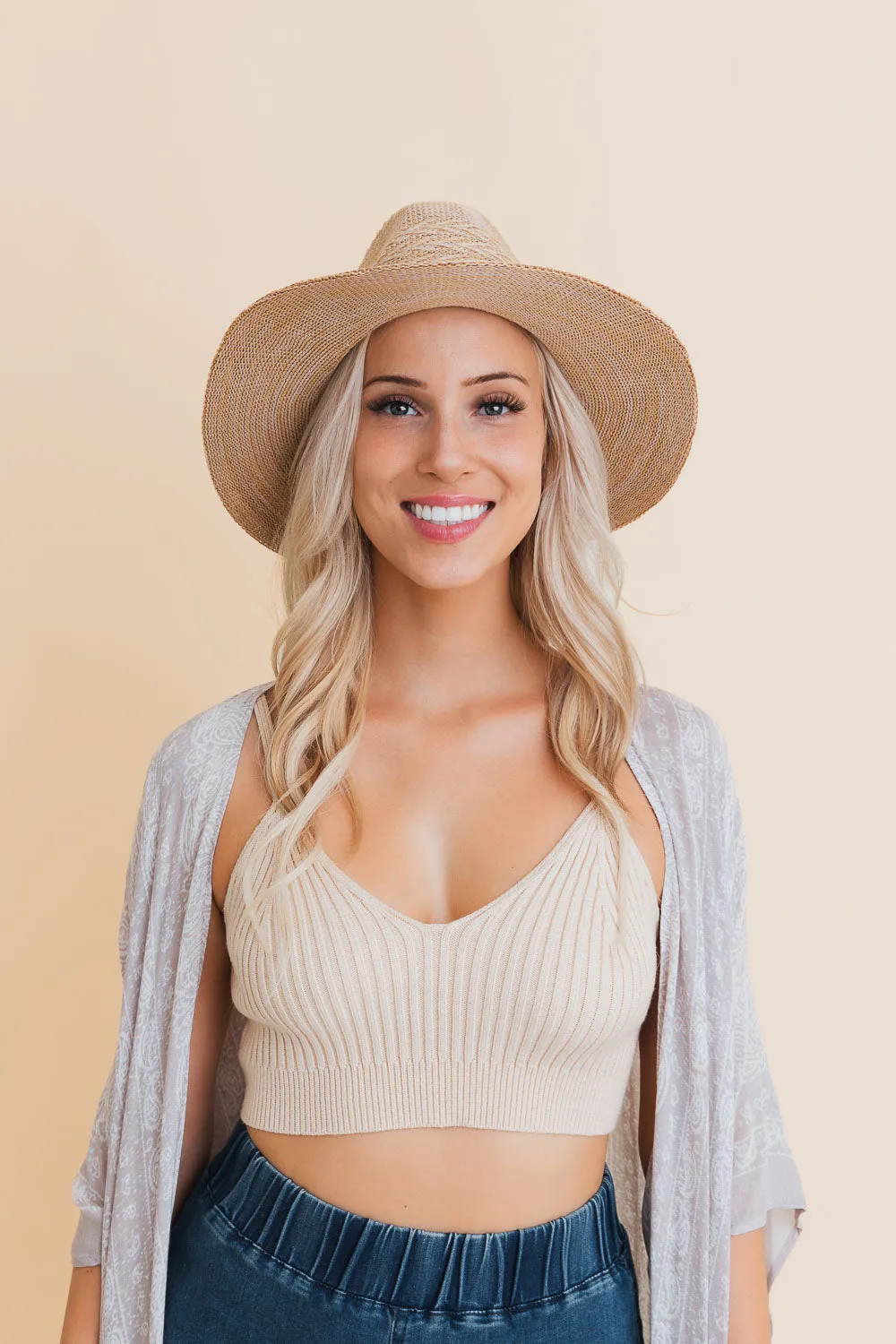 Straw Brimmed Hats.