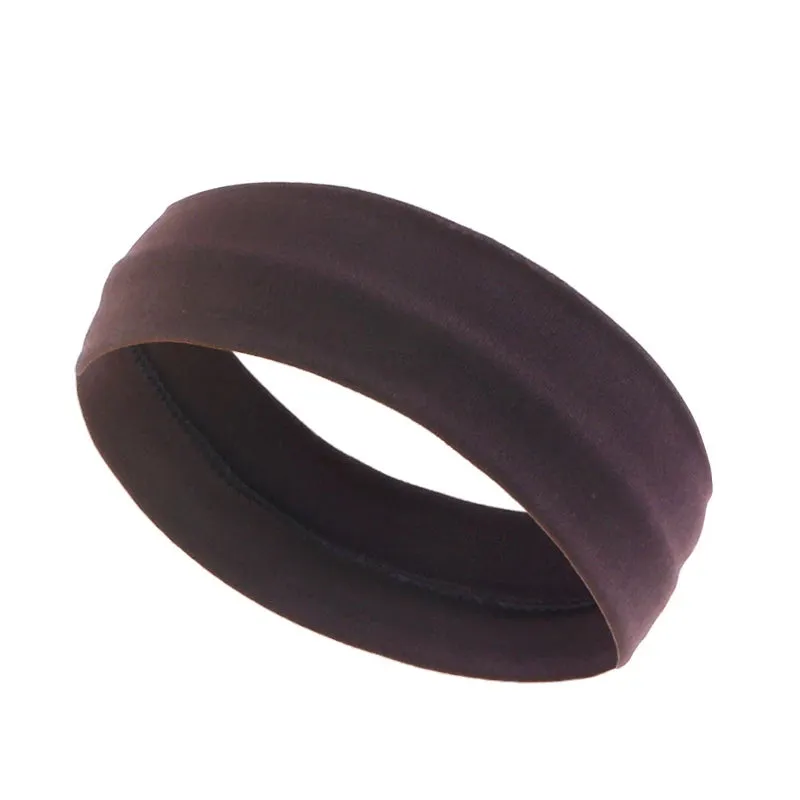 Summer Sports Headbands For Women Fitness Run Yoga Bandanas Solid Color Elastic Hair Bands Stretch Makeup Hair Accessories 2023