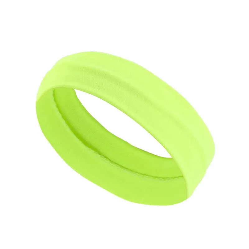 Summer Sports Headbands For Women Fitness Run Yoga Bandanas Solid Color Elastic Hair Bands Stretch Makeup Hair Accessories 2023