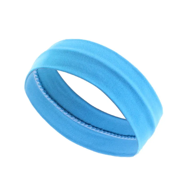 Summer Sports Headbands For Women Fitness Run Yoga Bandanas Solid Color Elastic Hair Bands Stretch Makeup Hair Accessories 2023