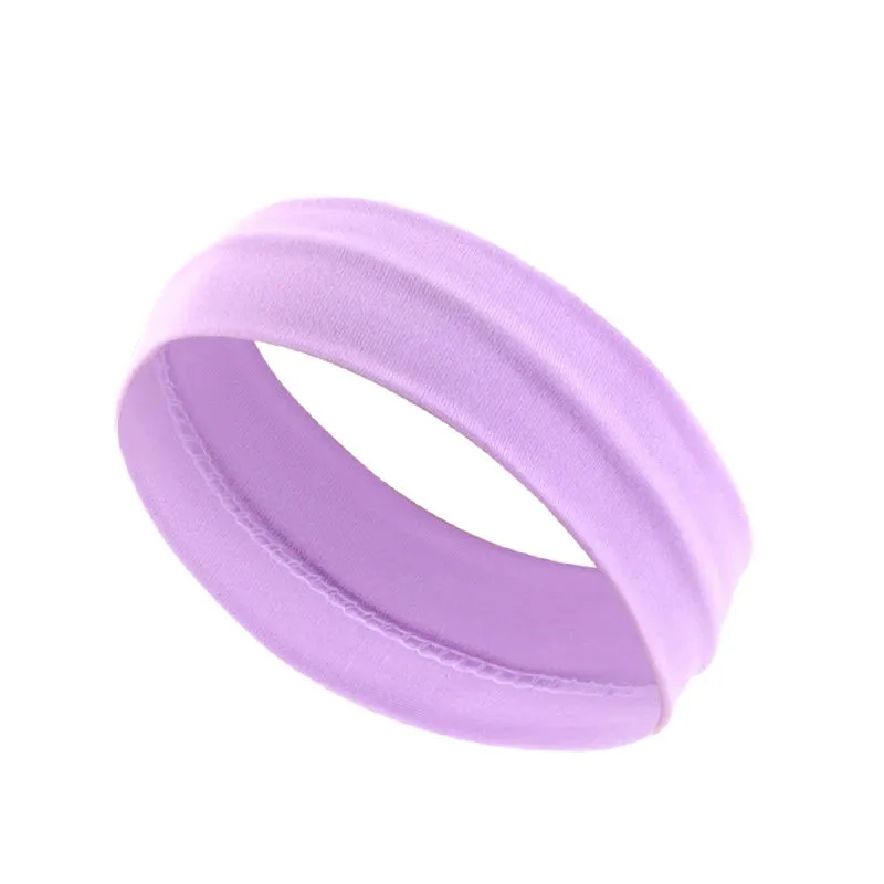 Summer Sports Headbands For Women Fitness Run Yoga Bandanas Solid Color Elastic Hair Bands Stretch Makeup Hair Accessories 2023