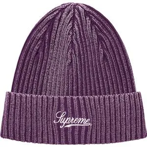 Supreme "Bleached" Beanie Purple