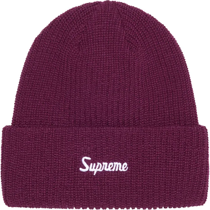 Supreme "Loose Gauge" Beanie Burgundy