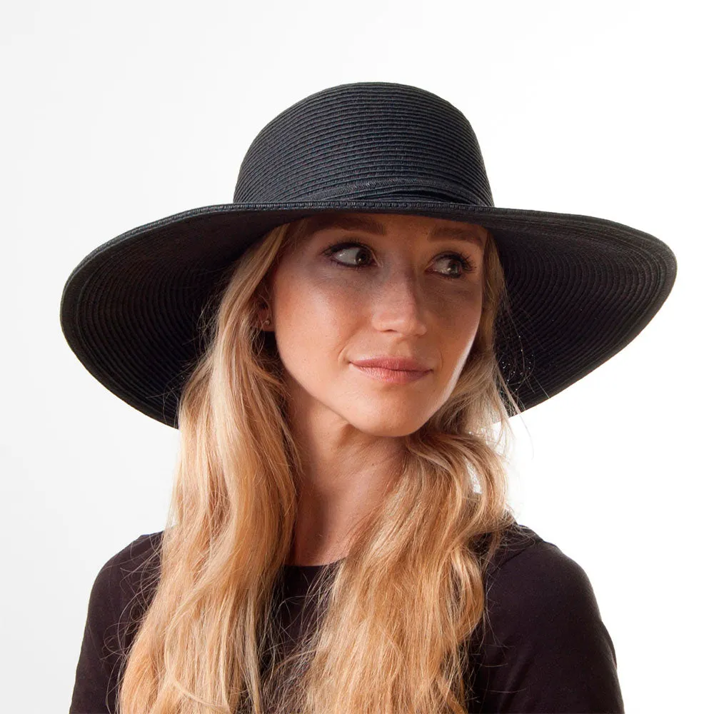 Sur La Tete - Brighton Sun Hat - Straw Hat - Black