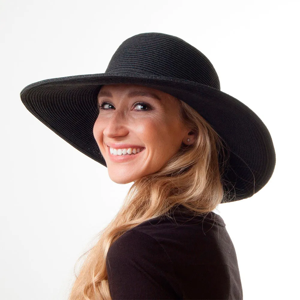 Sur La Tete - Brighton Sun Hat - Straw Hat - Black