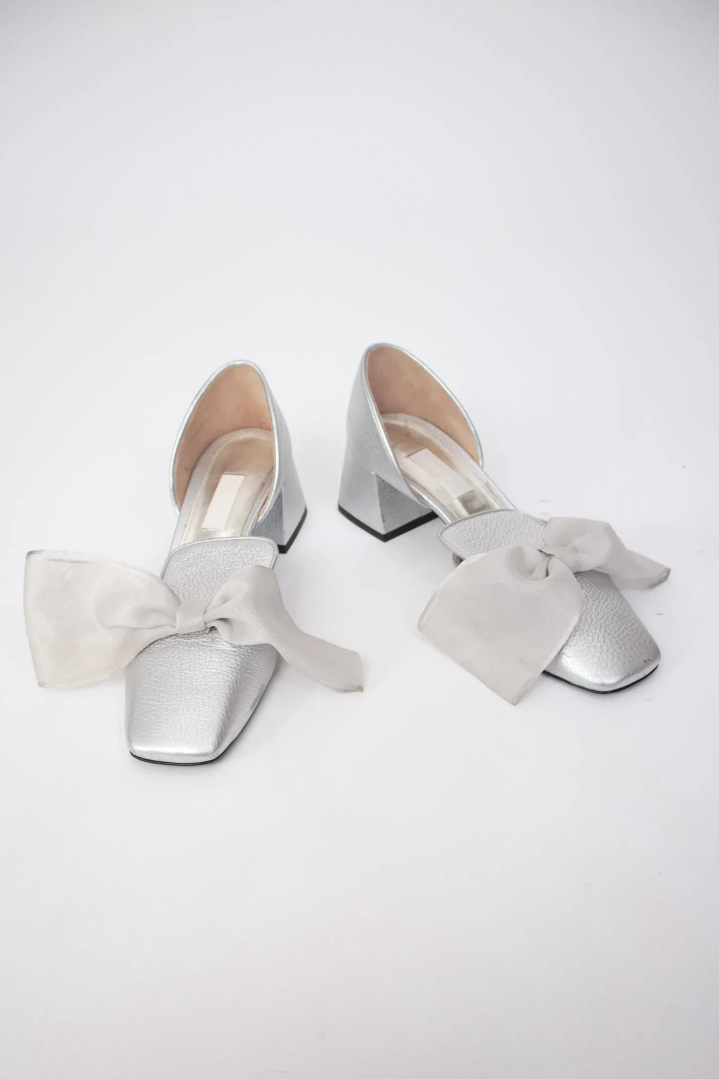 Suzanne Rae Metallic Bow Loafers