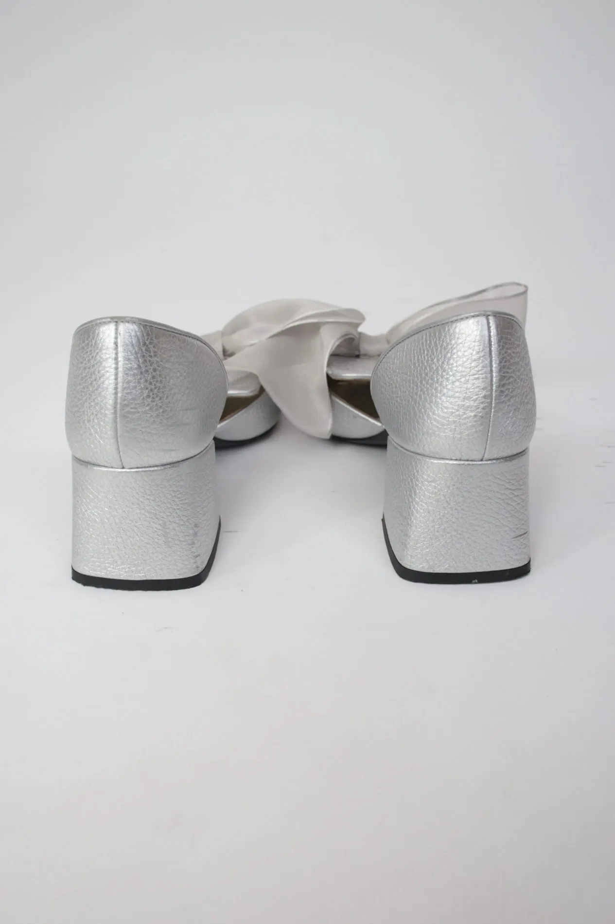 Suzanne Rae Metallic Bow Loafers
