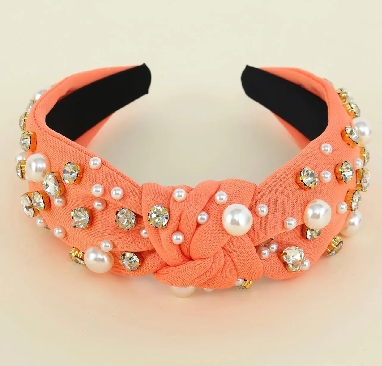 Sweetheart Headband in Peach