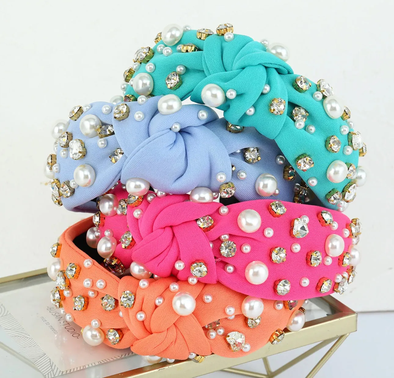 Sweetheart Headband in Peacock