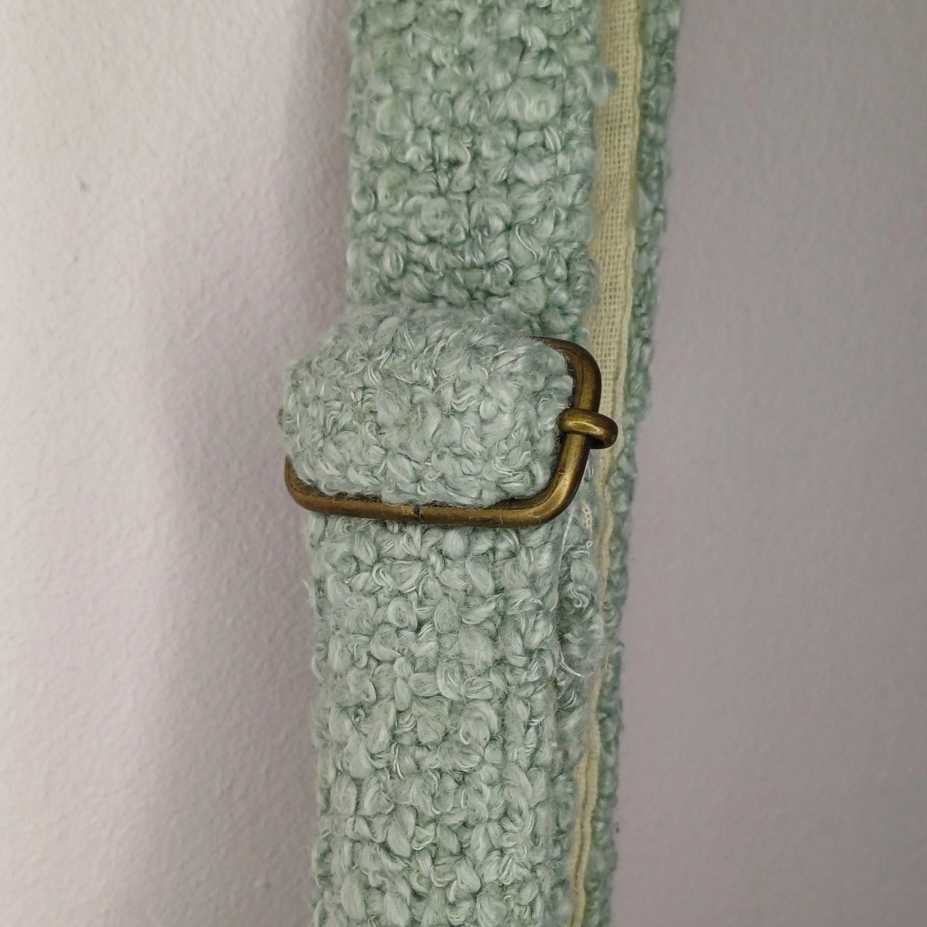 Teal Hemp/Jute Moon Bag
