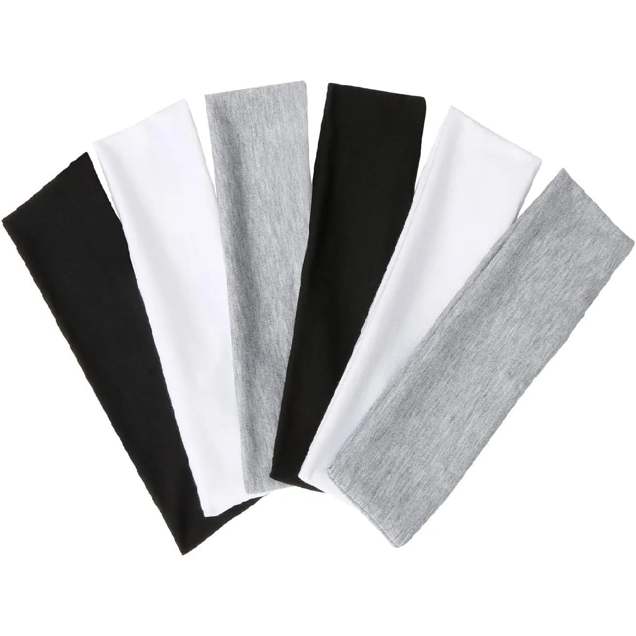 TERSE Hair Bands for Women's Hair Thin Cloth Headbands for Women Soft Stretchy Head Bands Solid Hair Hands