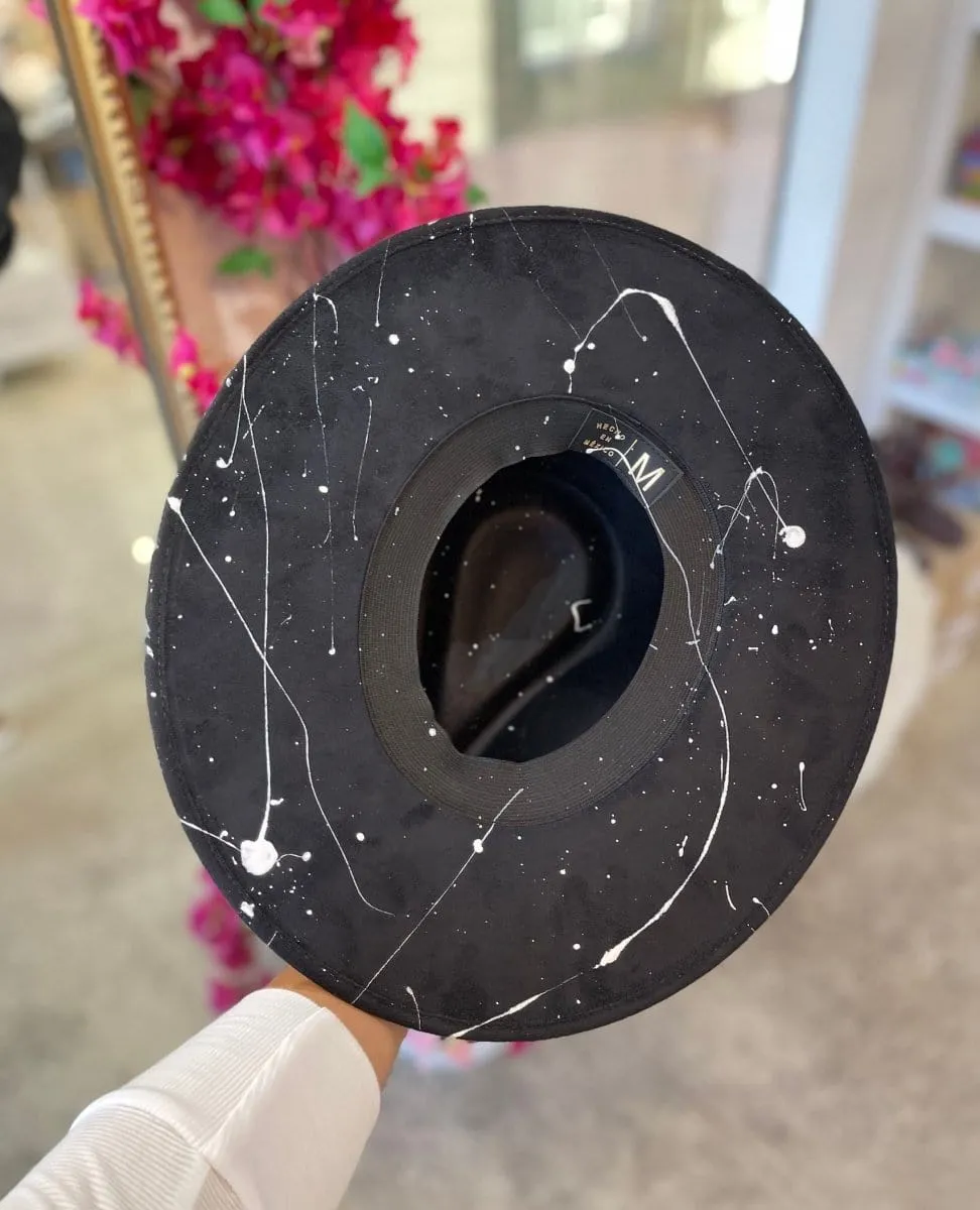 The Nomad Black Splatter Fedora