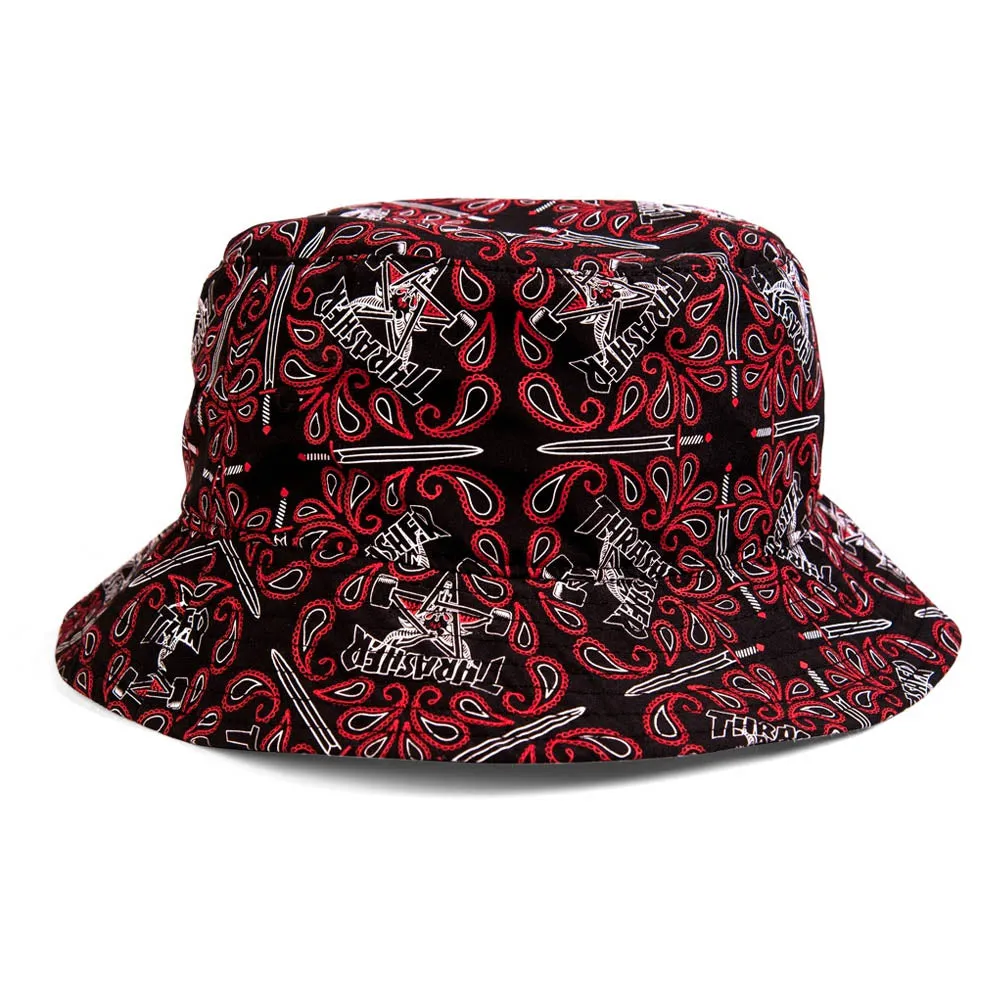 Thrasher - Bandana Bucket Hat Black/Red
