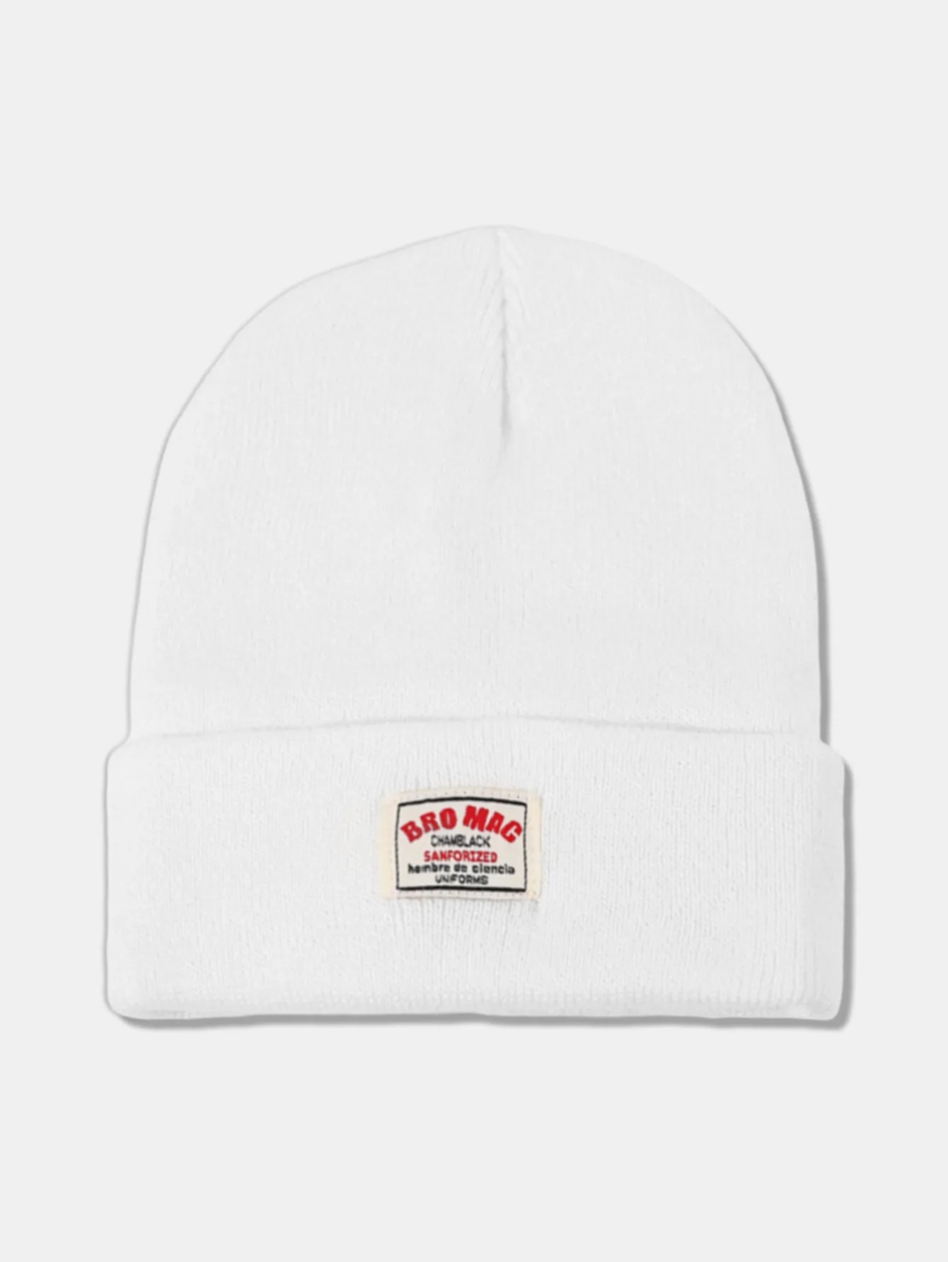 Topi rajutan neutral lembut dan hangat yang serba boleh