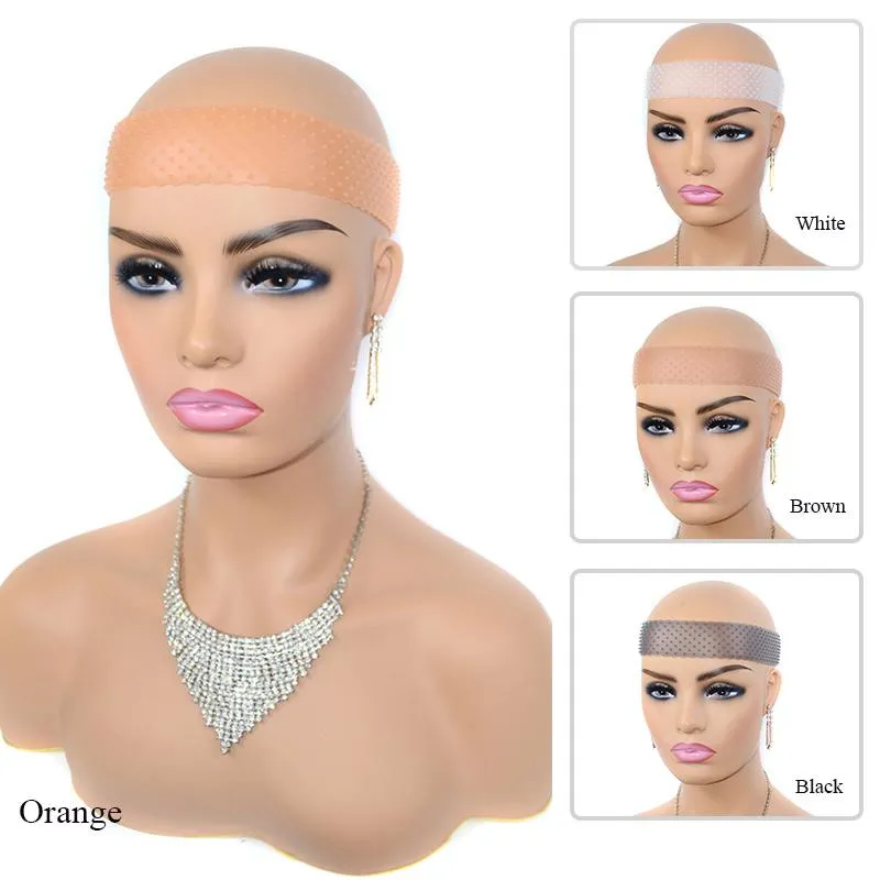 Transparent Silicone Headbands Non Slips Drop-shaped Elastic Wig Band Lace Wig Grip Hair Band For Wigs Sports Yoga