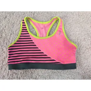(V) Reebok PlayDry Women sport bra running gym hiking sz M