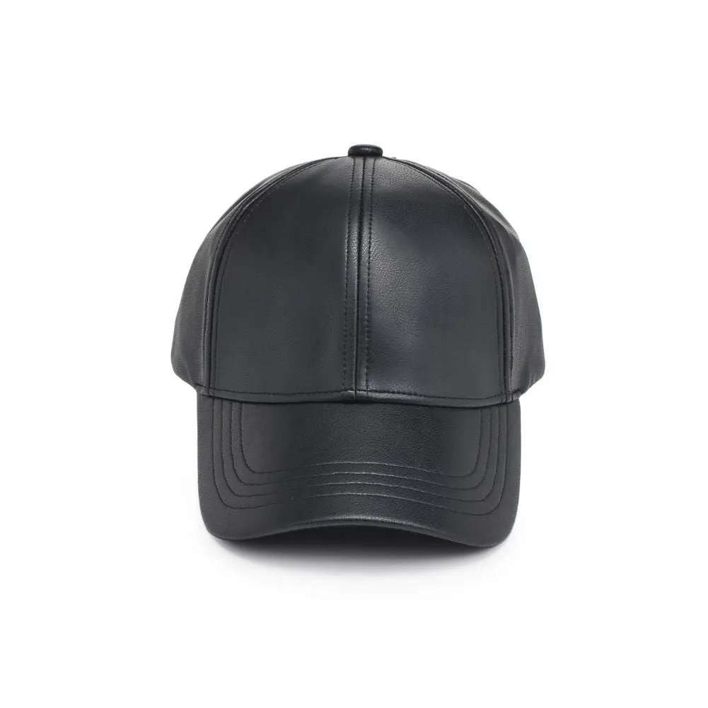 Vegan Leather Baseball Hat Baseball Cap