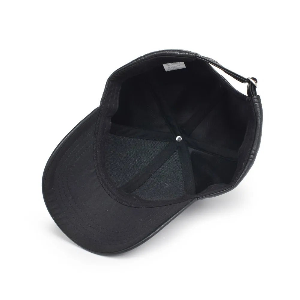Vegan Leather Baseball Hat Baseball Cap