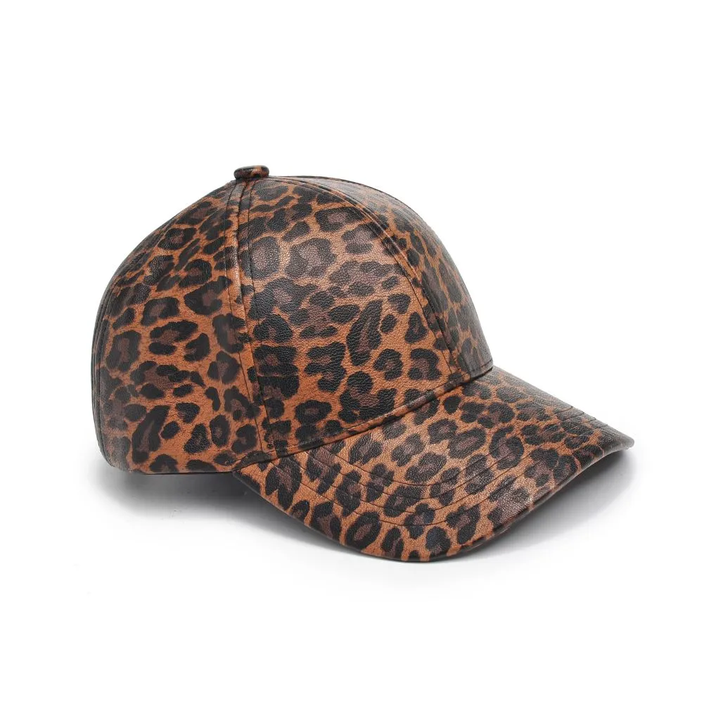 Vegan Leather Baseball Hat Baseball Cap