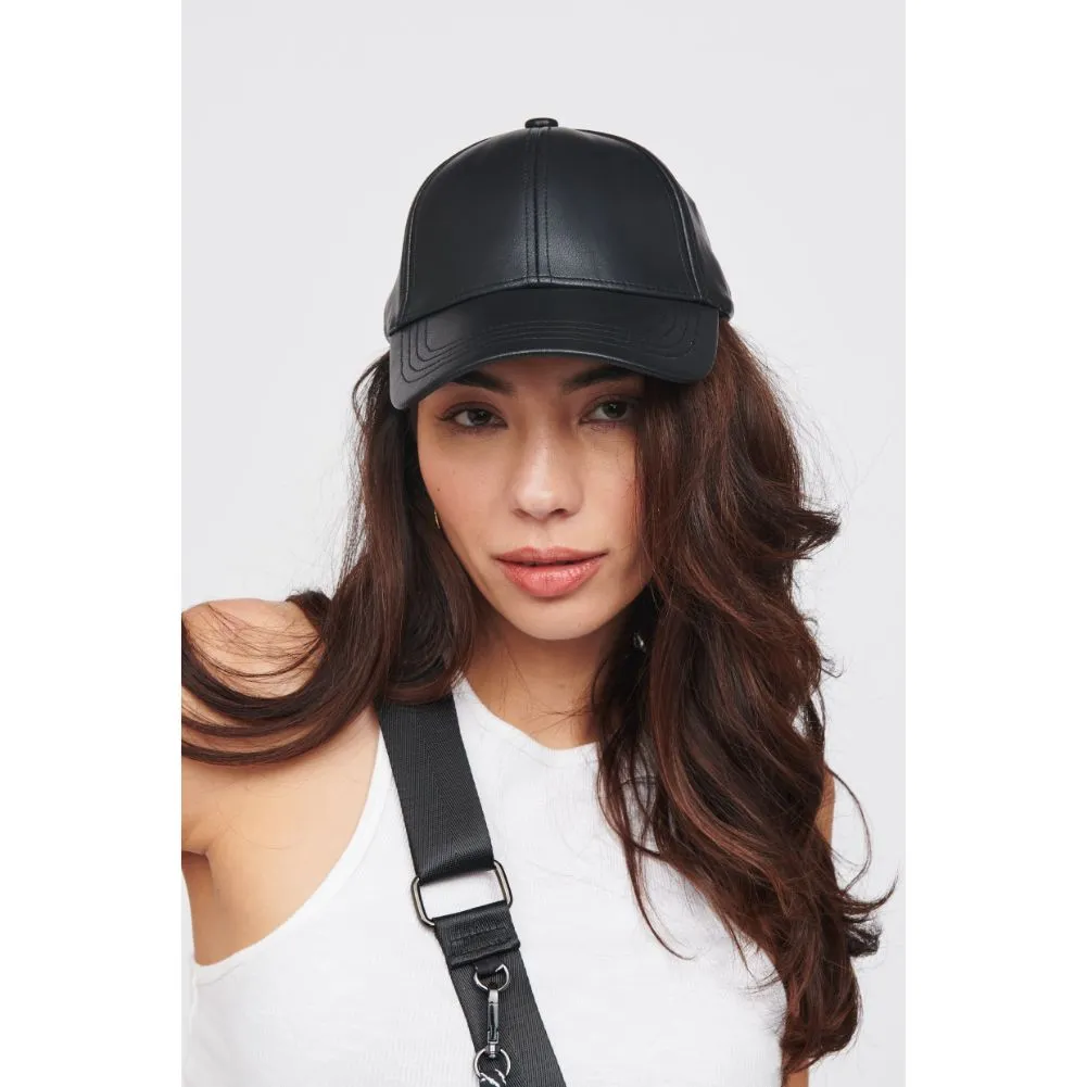 Vegan Leather Baseball Hat Baseball Cap