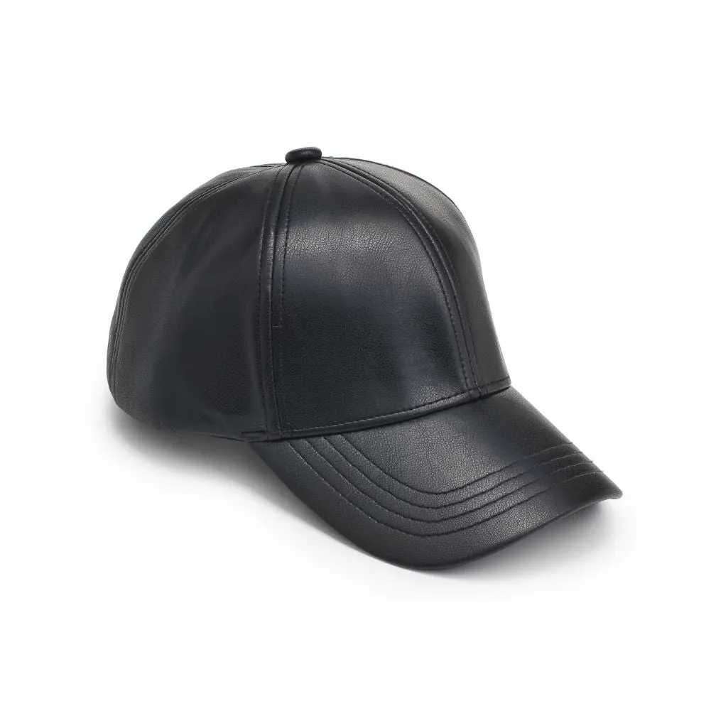 Vegan Leather Baseball Hat Baseball Cap