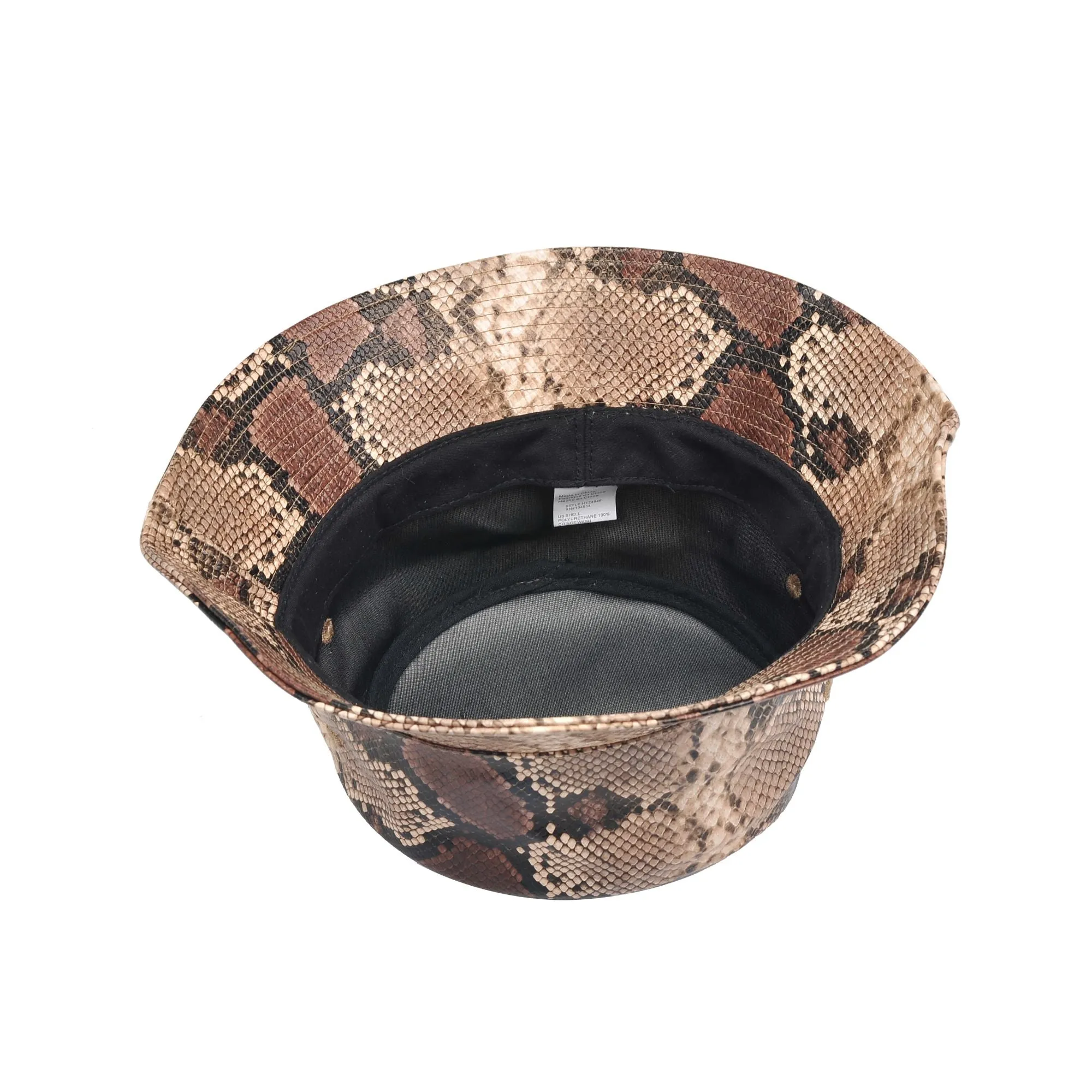 Vegan Leather Bucket Hat Bucket Hat