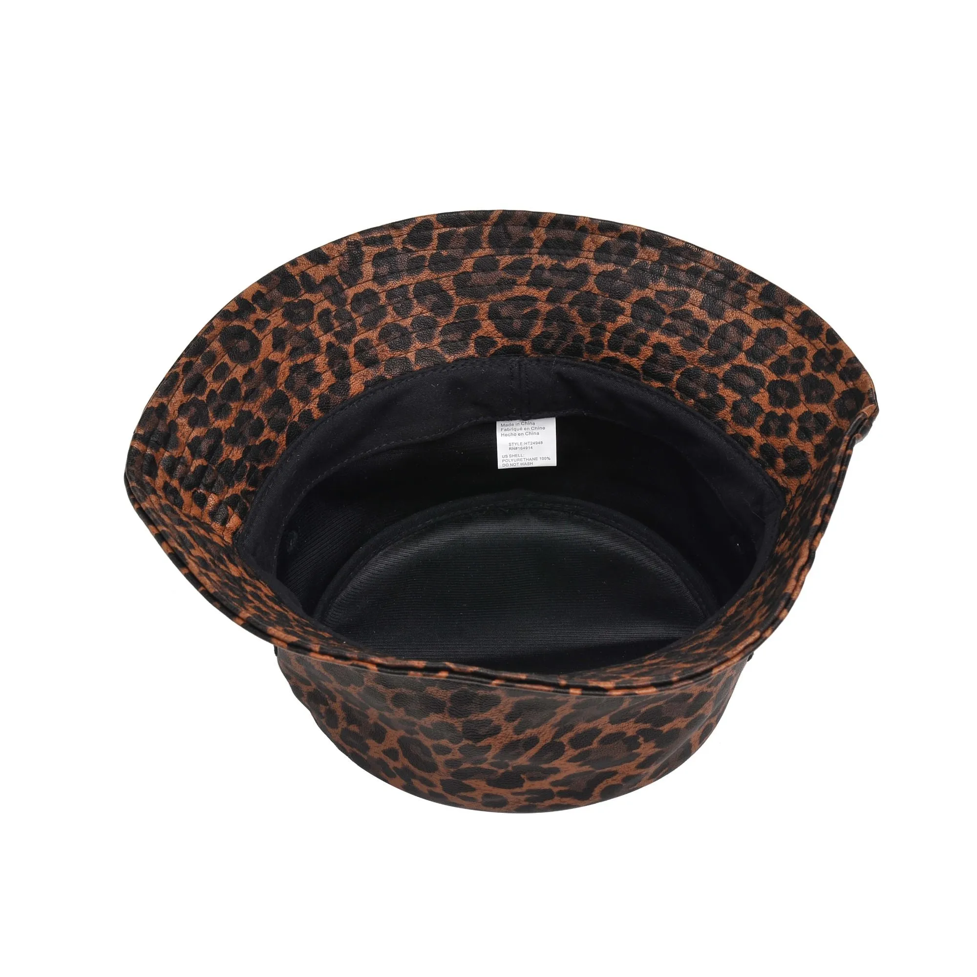 Vegan Leather Bucket Hat Bucket Hat