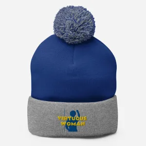 Virtuous Woman Pom-Pom Beanie