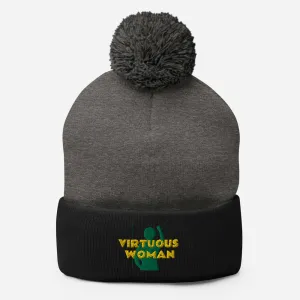 Virtuous Woman Pom-Pom Beanie