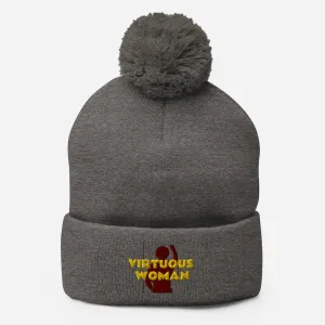 Virtuous Woman Pom-Pom Beanie