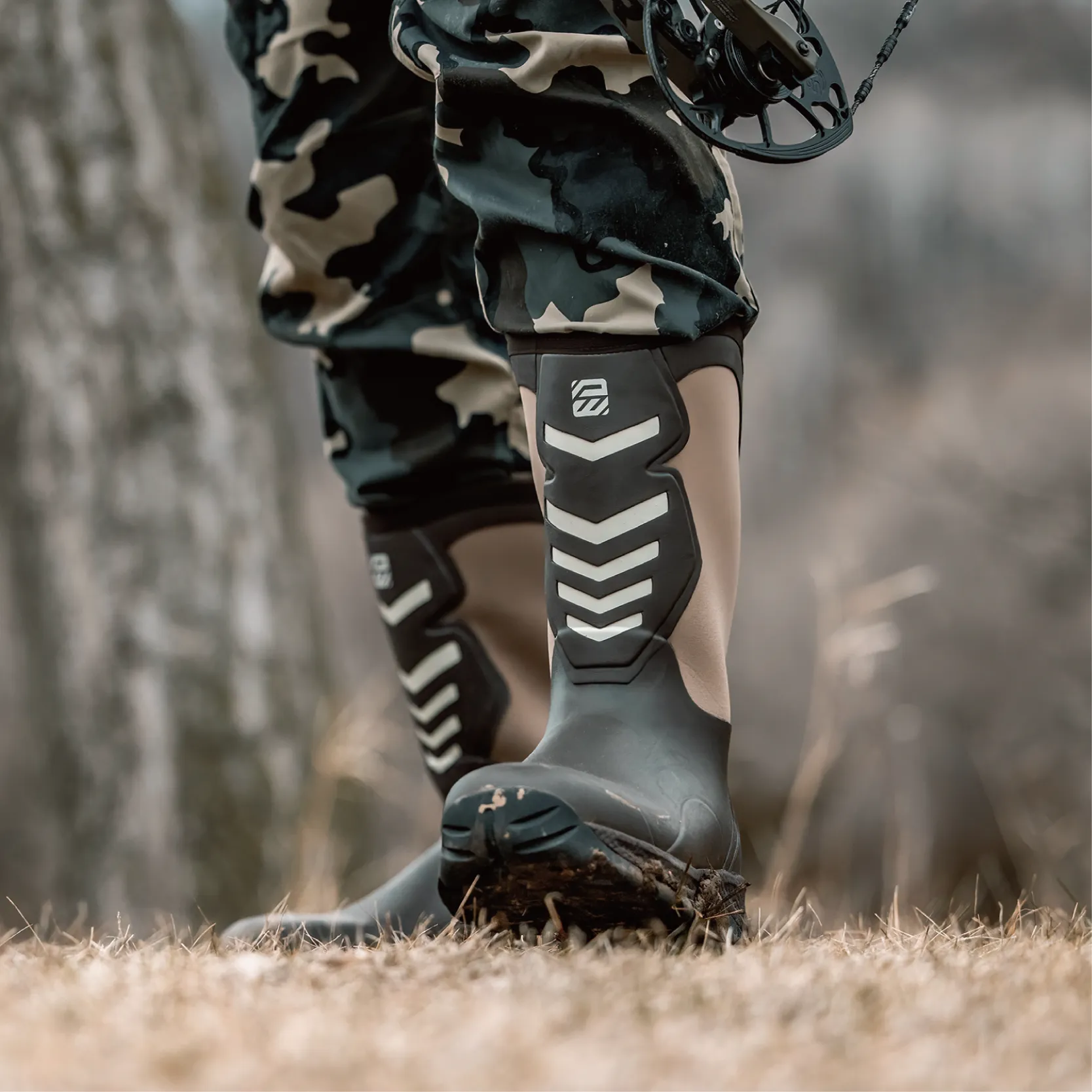Waterproof Hiking Boots for Men - WOVENPAK Rubber Hunting Boots