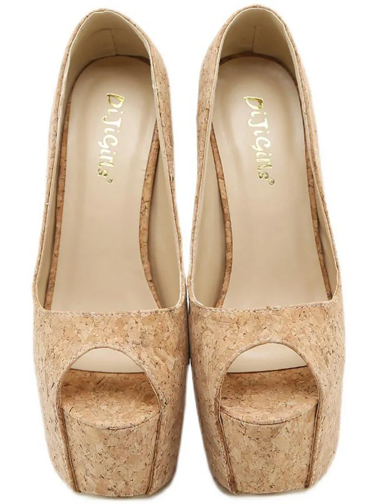 Western Style Platform Heels